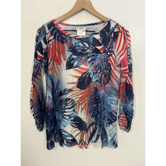 Fuzzi Jean Paul Gaultier Y2K 90s Mesh Top S Italy Maximalist Art Luxury Tropical - Picture 1 of 14